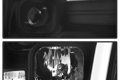 SPYDER Spyder 09-16 Dodge Ram 1500 Version 2 Headlights Light Bar DRL Black PRO-YD-DR09V2-LBDRL-BK - Lights