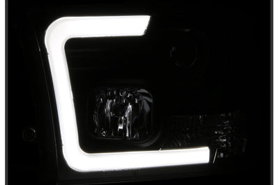 SPYDER Spyder 09-16 Dodge Ram 1500 Version 2 Headlights Light Bar DRL Black PRO-YD-DR09V2-LBDRL-BK - Lights