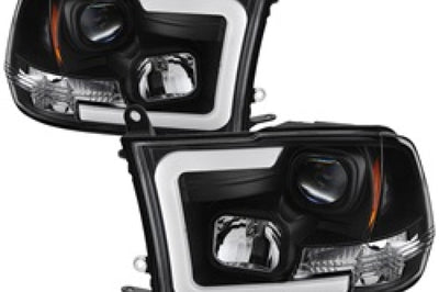 SPYDER Spyder 09-16 Dodge Ram 1500 Version 2 Headlights Light Bar DRL Black PRO-YD-DR09V2-LBDRL-BK - Lights