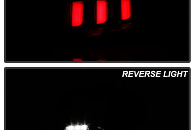 SPYDER Spyder 10-12 Ford Mustang Light Bar Seq Turn Signal LED Tail Lights - Smoke ALT-YD-FM10-LED-SM