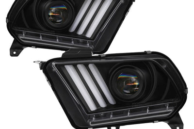 SPYDER Spyder 10-13 Ford Mustang - Halogen - Projector Headlights - LED Signals -Black (PRO-YD-FM2010V2-BK) - Lights