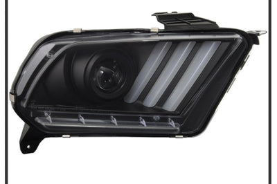 SPYDER Spyder 10-13 Ford Mustang - Halogen - Projector Headlights - LED Signals -Black (PRO-YD-FM2010V2-BK) - Lights