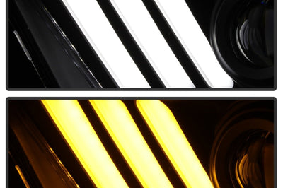 SPYDER Spyder 10-13 Ford Mustang - Halogen - Projector Headlights - LED Signals -Black (PRO-YD-FM2010V2-BK) - Lights