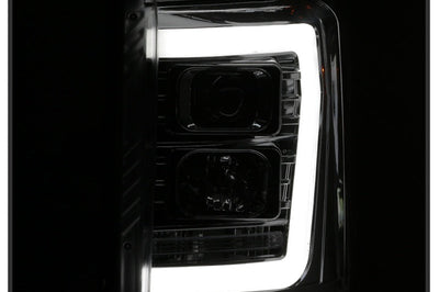SPYDER Spyder 11-16 Ford F-250/F-350 V2 Projector Headlights - Light Bar DRL - Chrome PRO-YD-FS11V2-LB-C - Lights