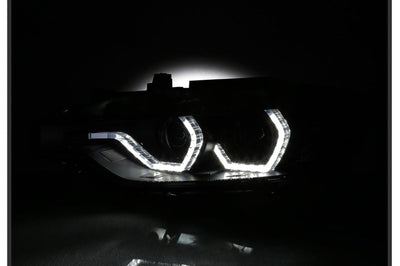 SPYDER Spyder 12-14 BMW F30 3 Series 4DR Projector Headlights - LED DRL - Blk Smoke PRO-YD-BMWF3012-DRL-BSM - Lights