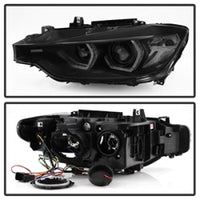 SPYDER Spyder 12-14 BMW F30 3 Series 4DR Projector Headlights - LED DRL - Blk Smoke PRO-YD-BMWF3012-DRL-BSM - Lights