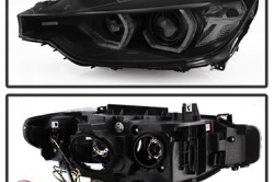 SPYDER Spyder 12-14 BMW F30 3 Series 4DR Projector Headlights - LED DRL - Blk Smoke PRO-YD-BMWF3012-DRL-BSM - Lights
