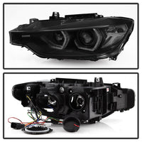 SPYDER Spyder 12-14 BMW F30 3 Series 4DR Projector Headlights - LED DRL - Blk Smoke PRO-YD-BMWF3012-DRL-BSM - Lights