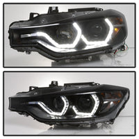 SPYDER Spyder 12-14 BMW F30 3 Series 4DR Projector Headlights - LED DRL - Blk Smoke PRO-YD-BMWF3012-DRL-BSM - Lights