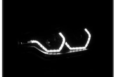 SPYDER Spyder 12-14 BMW F30 3 Series 4DR Projector Headlights - LED DRL - Blk Smoke PRO-YD-BMWF3012-DRL-BSM - Lights