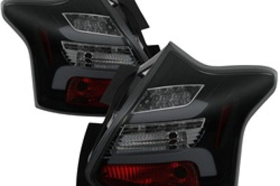 SPYDER Spyder 12-14 Ford Focus 5DR LED Tail Lights - Black Smoke (ALT-YD-FF12-LED-BSM)