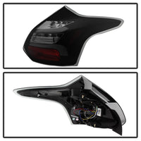 SPYDER Spyder 12-14 Ford Focus 5DR LED Tail Lights - Black Smoke (ALT-YD-FF12-LED-BSM)