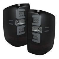 SPYDER Spyder 14-18 Chevy 1500 / 15-19 GMC 3500 Dually / Bar LED Tail Lights Blk Smke ALT-YD-CS14-LBLED-BSM