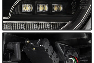 SPYDER Spyder 15-17 Ford Focus Hatchback LED Tail Lights w/Indicator/Reverse - Black (ALT-YD-FF155D-LED-BK)