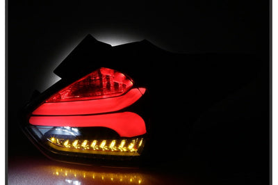 SPYDER Spyder 15-17 Ford Focus Hatchback LED Tail Lights w/Indicator/Reverse - Black (ALT-YD-FF155D-LED-BK)