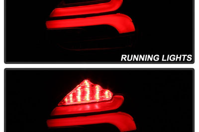 SPYDER Spyder 15-17 Ford Focus Hatchback LED Tail Lights w/Indicator/Reverse - Black (ALT-YD-FF155D-LED-BK)