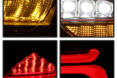 SPYDER Spyder 15-17 Ford Focus Hatchback LED Tail Lights w/Indicator/Reverse - Black (ALT-YD-FF155D-LED-BK)