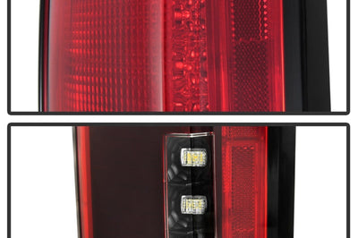 SPYDER Spyder 15-18 Ford F-150 LED Tail Lights (w/Blind Spot) - Red Clear (ALT-YD-FF15015BS-LBLED-RC)