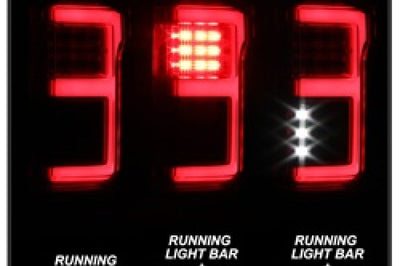 SPYDER Spyder 15-18 Ford F-150 LED Tail Lights (w/Blind Spot) - Red Clear (ALT-YD-FF15015BS-LBLED-RC)