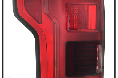 SPYDER Spyder 15-18 Ford F-150 LED Tail Lights (w/Blind Spot) - Red Clear (ALT-YD-FF15015BS-LBLED-RC)