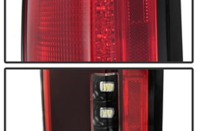 SPYDER Spyder 15-18 Ford F-150 LED Tail Lights (w/Blind Spot) - Red Clear (ALT-YD-FF15015BS-LBLED-RC)