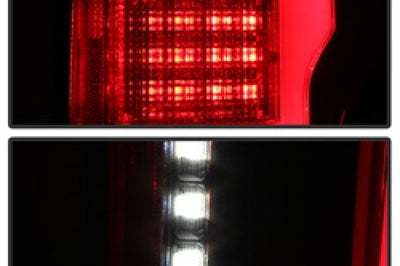 SPYDER Spyder 15-18 Ford F-150 LED Tail Lights (w/Blind Spot) - Red Clear (ALT-YD-FF15015BS-LBLED-RC)
