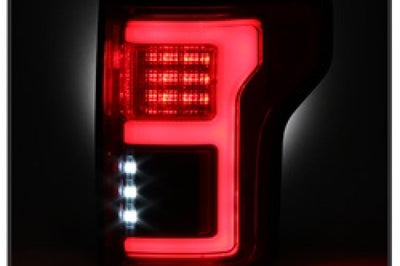 SPYDER Spyder 15-18 Ford F-150 LED Tail Lights (w/Blind Spot) - Red Clear (ALT-YD-FF15015BS-LBLED-RC)