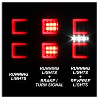 SPYDER Spyder 16-17 Toyota Tacoma LED Tail Lights - Black Smoke (ALT-YD-TT16-LED-BSM)