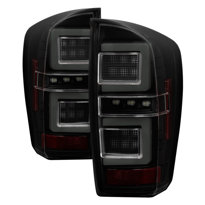SPYDER Spyder 16-17 Toyota Tacoma LED Tail Lights - Black Smoke (ALT-YD-TT16-LED-BSM)