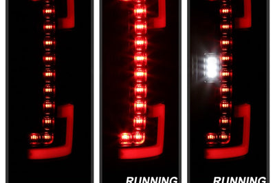 SPYDER Spyder 17-18 Ford F250 (w/Blind Spot Sens./LED Model Only) LED Tail Lights-Blk ALT-YD-FS17BS-LED-BK - Lights