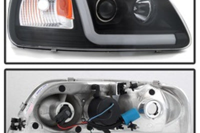 SPYDER Spyder 97-03 Ford F-150 (After 6/1997) Light Bar Projector Headlights - Blk (PRO-YD-FF15097V2-LB-BK) - Lights