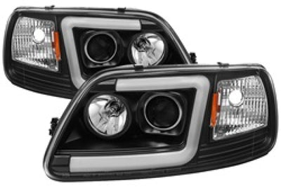 SPYDER Spyder 97-03 Ford F-150 (After 6/1997) Light Bar Projector Headlights - Blk (PRO-YD-FF15097V2-LB-BK) - Lights