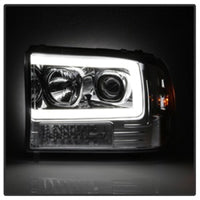 SPYDER Spyder 99-04 Ford F-250 Super Duty Light Bar Projector Headlights - Chrome (PRO-YD-FF25099V2-LB-C) - Lights