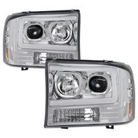 SPYDER Spyder 99-04 Ford F-250 Super Duty Light Bar Projector Headlights - Chrome (PRO-YD-FF25099V2-LB-C) - Lights