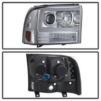 SPYDER Spyder 99-04 Ford F-250 Super Duty Light Bar Projector Headlights - Chrome (PRO-YD-FF25099V2-LB-C) - Lights