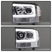 SPYDER Spyder 99-04 Ford F-250 Super Duty Light Bar Projector Headlights - Chrome (PRO-YD-FF25099V2-LB-C) - Lights