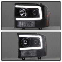 SPYDER Spyder 99-04 Ford F250 Super Duty Projector Headlights - Light Bar - Black PRO-YD-FF25099V2-LB-BK - Lights