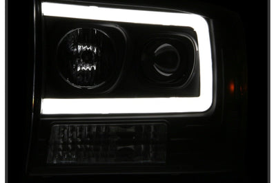 SPYDER Spyder 99-04 Ford F250 Super Duty Projector Headlights - Light Bar - Black PRO-YD-FF25099V2-LB-BK - Lights