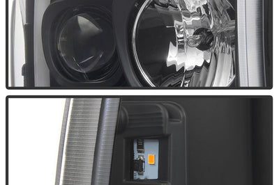 SPYDER Spyder 99-04 Ford F250 Super Duty Projector Headlights - Light Bar - Black PRO-YD-FF25099V2-LB-BK - Lights