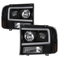 SPYDER Spyder 99-04 Ford F250 Super Duty Projector Headlights - Light Bar - Black PRO-YD-FF25099V2-LB-BK - Lights