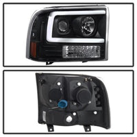 SPYDER Spyder 99-04 Ford F250 Super Duty Projector Headlights - Light Bar - Black PRO-YD-FF25099V2-LB-BK - Lights