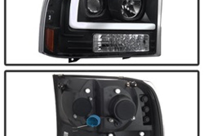 SPYDER Spyder 99-04 Ford F250 Super Duty Projector Headlights - Light Bar - Black PRO-YD-FF25099V2-LB-BK - Lights