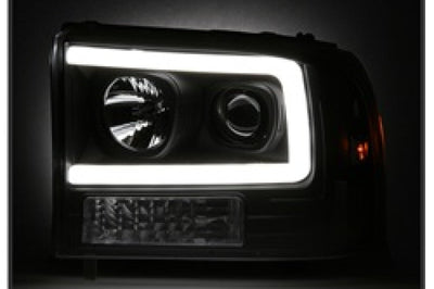 SPYDER Spyder 99-04 Ford F250 Super Duty Projector Headlights - Light Bar - Black PRO-YD-FF25099V2-LB-BK - Lights