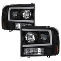 SPYDER Spyder 99-04 Ford F250 Super Duty Projector Headlights - Light Bar - Black PRO-YD-FF25099V2-LB-BK - Lights