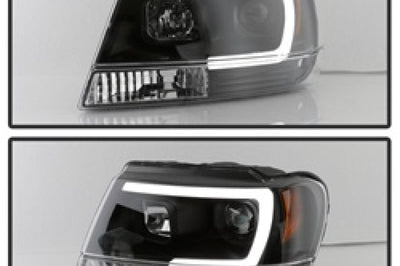 SPYDER Spyder 99-04 Jeep Grand Cherokee Projector Headlights - Light Bar DRL LED - Black - Lights
