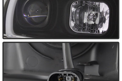 SPYDER Spyder 99-04 Jeep Grand Cherokee Projector Headlights - Light Bar DRL LED - Black - Lights