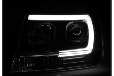 SPYDER Spyder 99-04 Jeep Grand Cherokee Projector Headlights - Light Bar DRL LED - Black - Lights