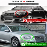 SPYDER Spyder Audi A6 05-07 Projector Headlights Halogen Model Only - DRL Black PRO-YD-ADA605-DRL-BK - Lights