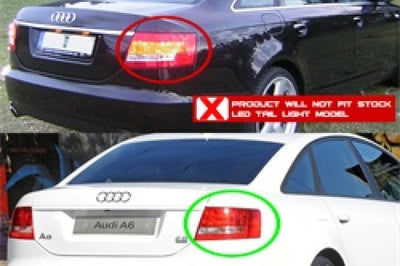 SPYDER Spyder Audi A6 05-08 4Dr Sedan Only Version 2 Light Bar LED Tail Lights Blk ALT-YD-AA605V2-LBLED-BK