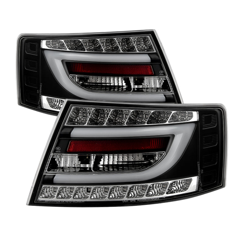 SPYDER Spyder Audi A6 05-08 4Dr Sedan Only Version 2 Light Bar LED Tail Lights Blk ALT-YD-AA605V2-LBLED-BK